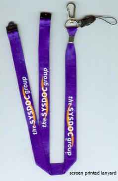 Silk screen lanyard